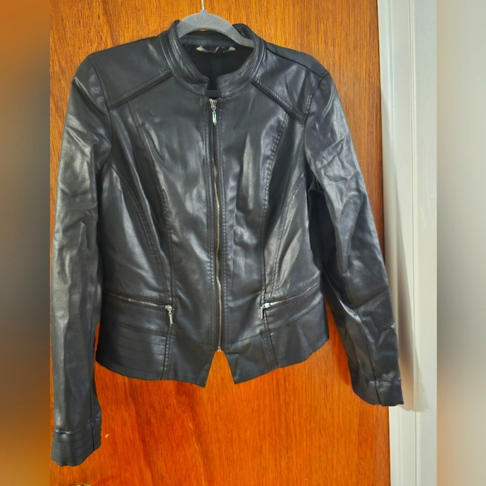 Faux leather jacket